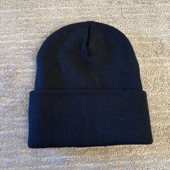 Jeffree Star Cosmetics Halloween Box Exclusive Black Orange Logo Beanie NEW - Picture 2 of 4